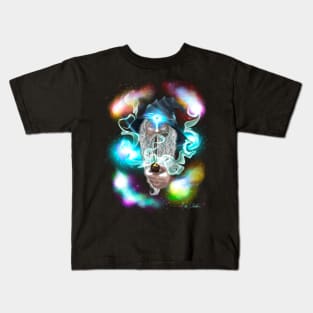 Smoking Wizard cymk Kids T-Shirt